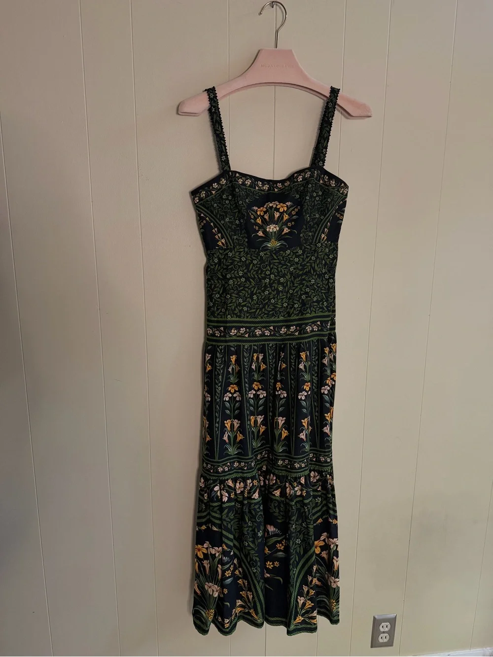 FARM Rio Black and Green Floral Maxi Dress - Picture 4 of 7